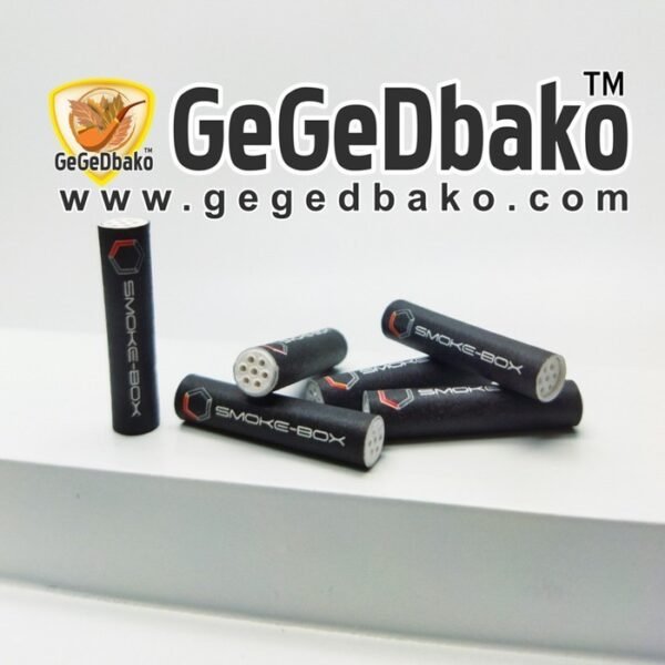 Filter Pipa Cangklong Premium SmokeBox Charcoal 6 mm Panjang 27 mm - Satuan / Pcs
