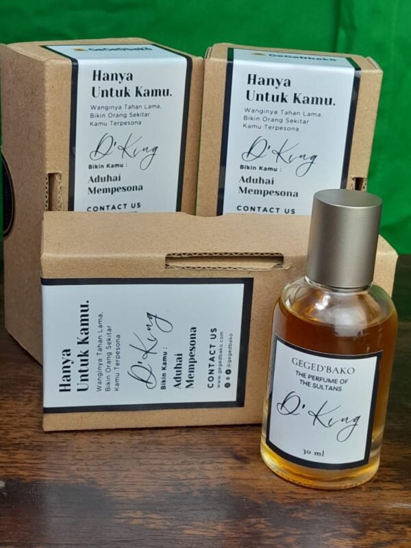 Parfum GegeDbako - Clothing Perfume Aroma D'King 30 ml Wanginya Aduhai - Gambar 2