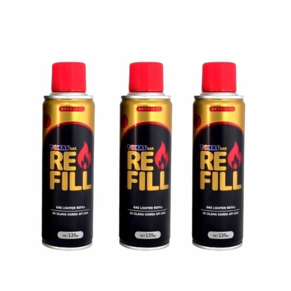 Refill Isi Ulang Korek Api Gas Tokai 135 Gram Refil Butane Lighter - Gambar 2