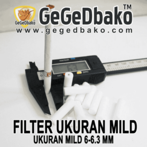 Filter Busa Rokok Kualitas Biasa - Penyok-Penyok Ukuran Mild - 40 gr