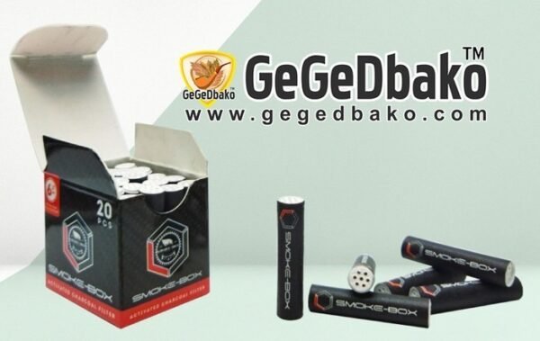 Filter Pipa Cangklong Premium SmokeBox Charcoal 6 mm Panjang 27 mm - Satuan / Pcs - Gambar 3