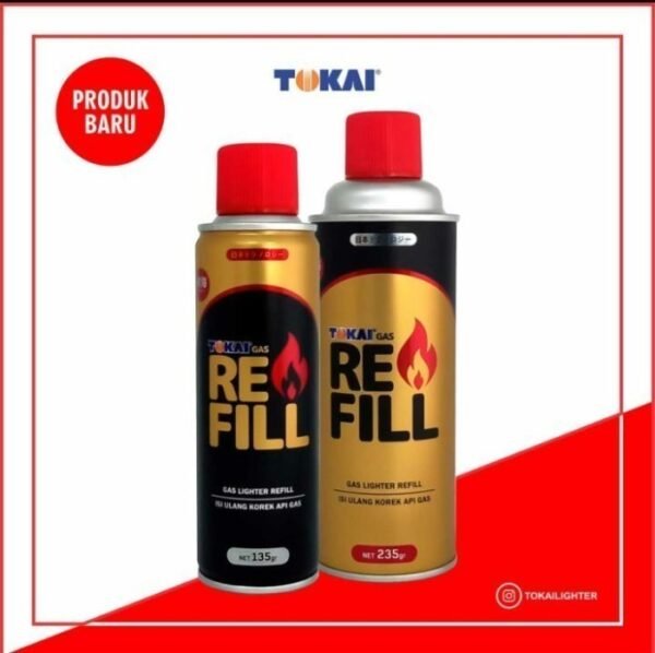 GegeDbako - Refill Isi Ulang Korek Api Gas Tokai 235 Gram Refil Butane Lighter - Gambar 4