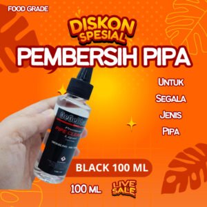 Cairan Pembersih Pipa Rokok Padud & Cangklong - Pipe Cleaner Gegedbako - BLACK Food Grade 100 ml